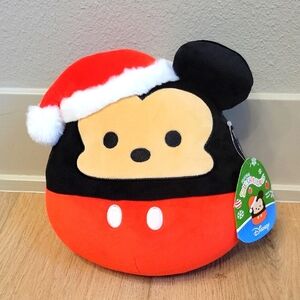 NWT Disney Mickey Mouse Squishmallow Santa Christmas Holiday